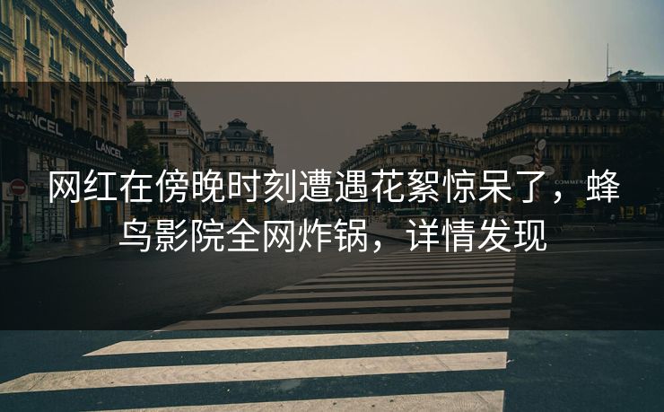 网红在傍晚时刻遭遇花絮惊呆了，蜂鸟影院全网炸锅，详情发现